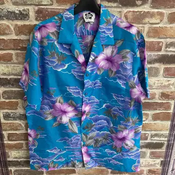 Hilo Hattie 하와이안 셔츠 XL 꽃무늬 히로 해티 남성용 하와이
