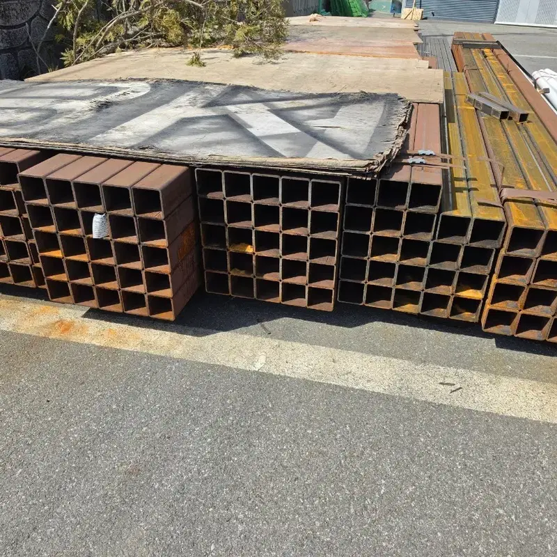 각파이프흑관 100x100x4티x6000