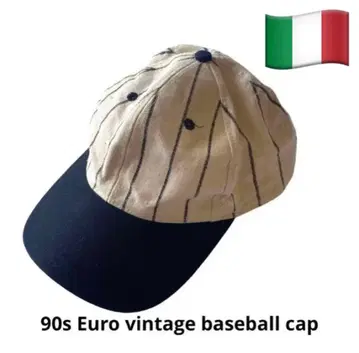 유로 빈티지 90s 야구 모자 트래커 스트라이프