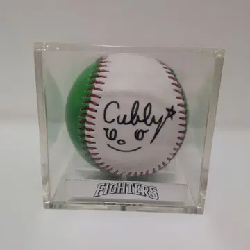 홋카이도 일본햄 파이터즈 가마가야 카비 Cubby 사인볼 케이스 포함