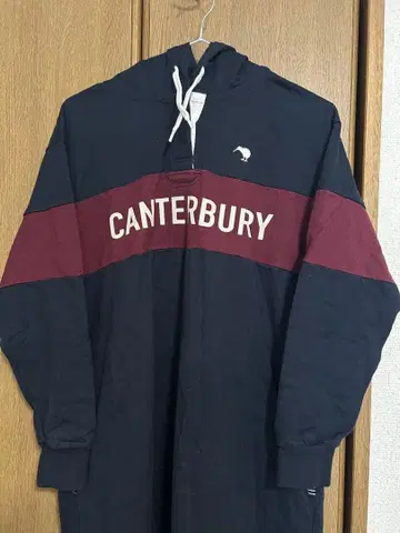 CANTERBURY 후드 부착 원피스 네이비/버건디