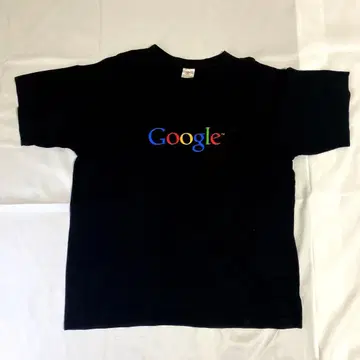 Google T셔츠 양면 프린트 기업T 구제 의류 L 구글 레어 디자인