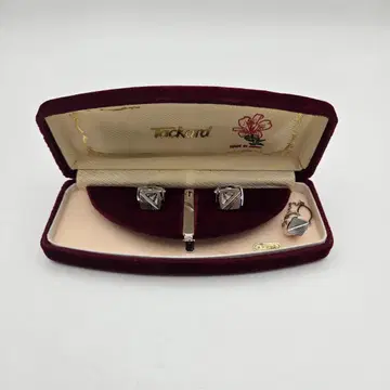 [ 새상품급 ] Tackard 커프스 넥타이핀 세트 넥타이핀 메탈릭