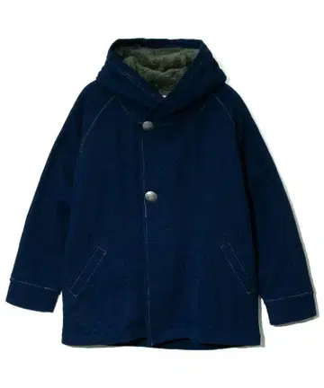 aozora 인디고 파나마 후드 컨초 블루종