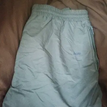 Number nine 초기 파랑 택 메쉬 안감 팬츠