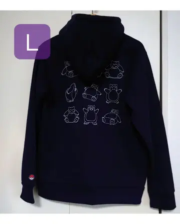 카비곤 후드티 집업 L 네이비 포켓몬 택 포함 미사용 새상품