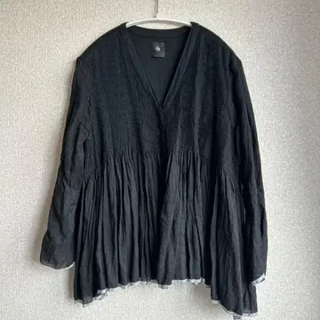 maison de soil 린넨 상의 블랙 사이즈 1