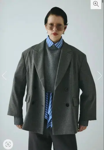 HeRIN.CYE 빅 실루엣 재킷 그레이