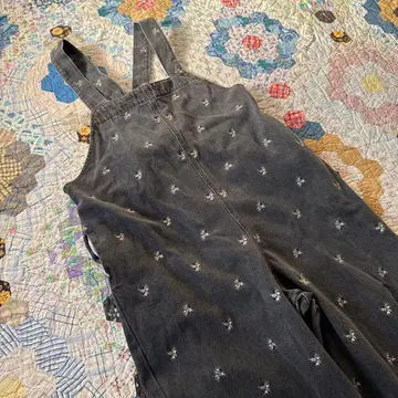 Samansa Mos2 자수 데님 살로펫 내추럴 루즈핏