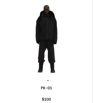 YZY PK-01 BLACK SIZE:2 yeezy ye 이지