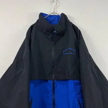 90s USA제 swingster 자수 나일론 자켓 블랙