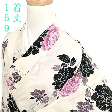 W87 유카타 기모노 기장 159cm 면