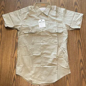 HOUSTON 반팔 워크 셔츠 베이지