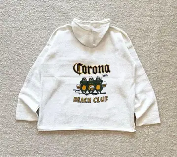 Corona Beach Club 멕시칸 후드티 화이트