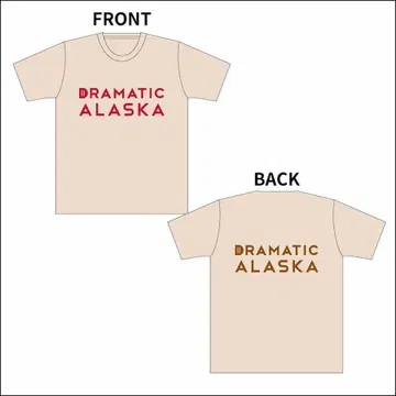 드라마틱 알래스카 양면 로고 T-shirt 내추럴 (L 사이즈)