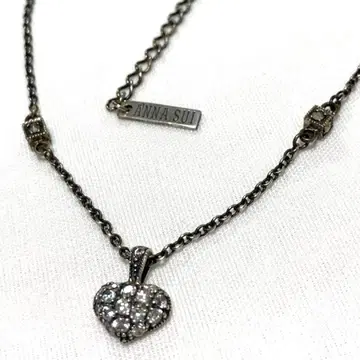 ANNA SUI 하트 모티브 목걸이 (실버 925 각인 있음)