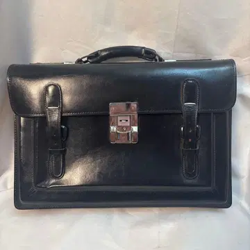 학생 가방 천연 가죽 블랙 가죽 브리프 케이스