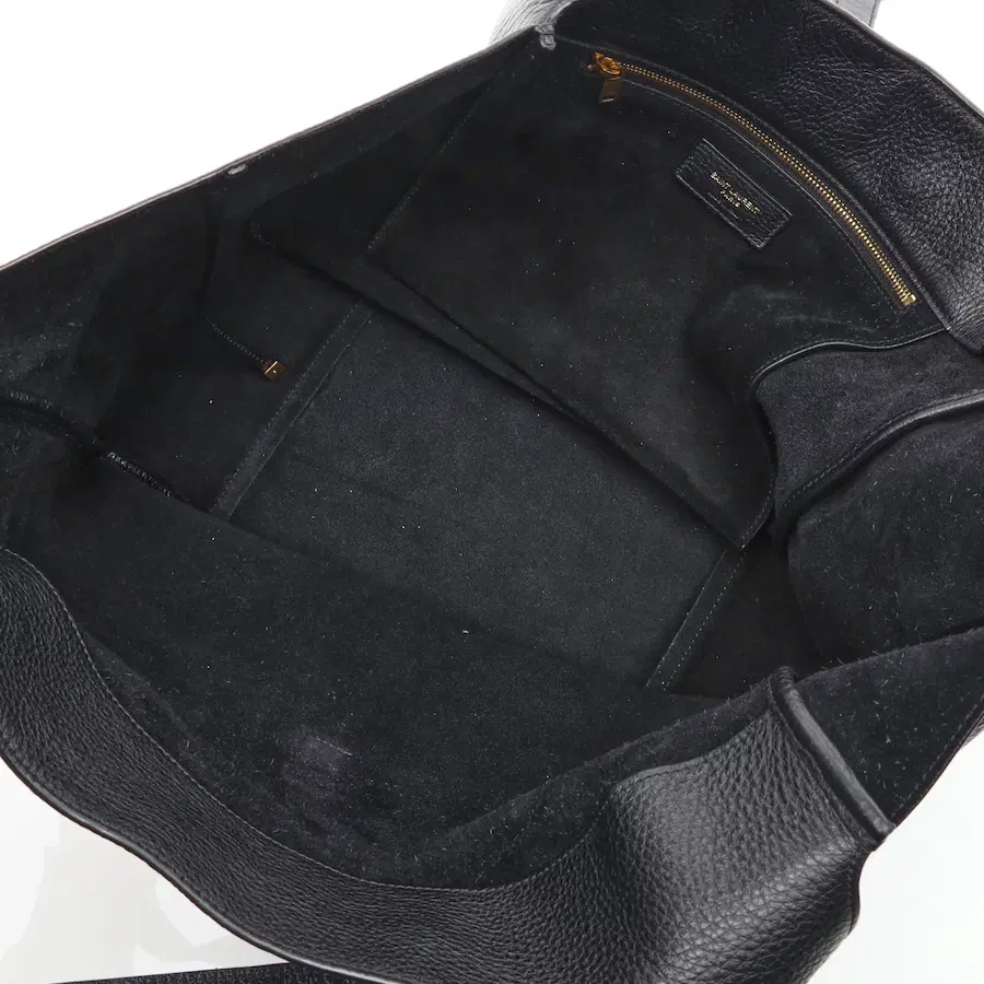 圣罗兰（Saint Laurent）黑色Beah Grain Leather托特包