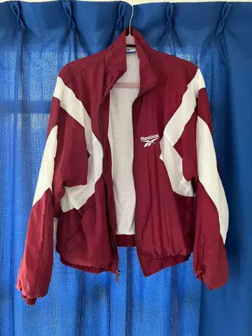 Reebok 나일론 자켓 M 빨간색/화이트