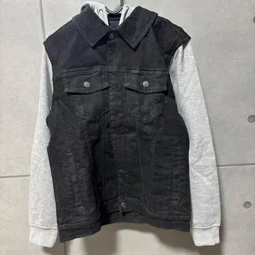 HARLEY-DAVIDSON 후드 부착 데님 자켓