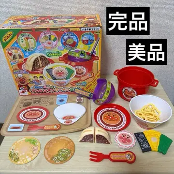 완품 새상품급 호빵맨 물빼기 챠챠챠! 라면 세트 소꿉놀이