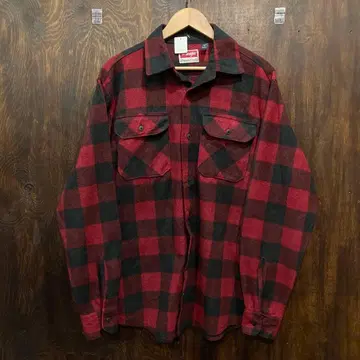 Wrangler 긴팔 체크 셔츠 M 사이즈 미국 빈티지 의류 랭글러