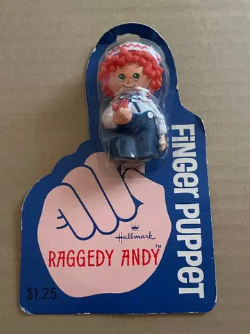 Raggedy Andy 핑거 퍼펫 라가디안 손가락 인형