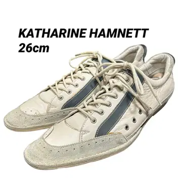 KATHARINE HAMNETT 가죽 스니커즈 26cm 천연 가죽