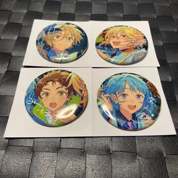 앙스타 10주년 전시회 캔뱃지 토모야 나즈나 히카루 소