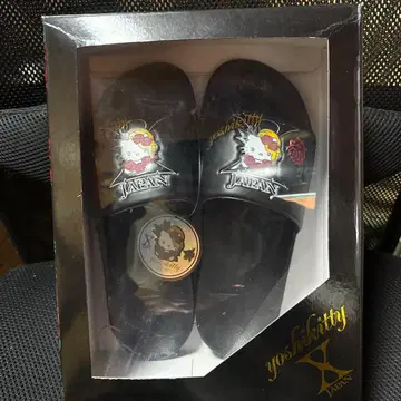 yoshikitty 블랙 슬리퍼 F 사이즈 한정품