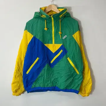90s K-WAY 아노락 나일론 자켓 멀티 컬러 구제 의류