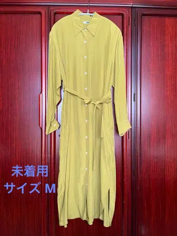 UNIQLO 유니클로 미착용 UNIQLO:U 피스타치오 그린 긴팔 원피스