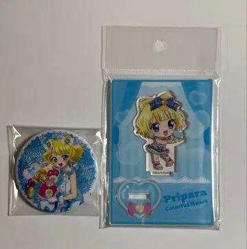 프리파라 빌리지 뱅가드 아크릴 스탠드 10주년 캔뱃지 미나미 미레이