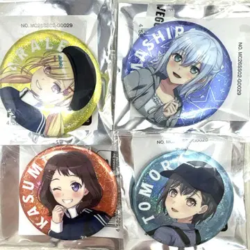 뱅드림 캔뱃지 WEGO 4개