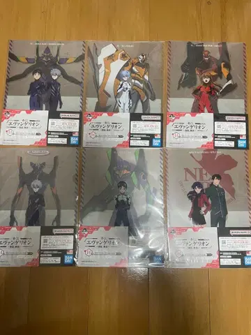 에반게리온 클리어 파일 6장 세트