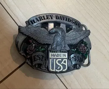 Harley Davidson 빈티지 벨트 이글 디자인