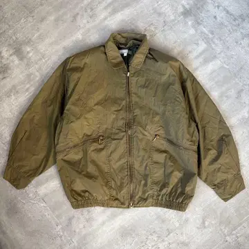 레나운 나일론 자켓 카키 블루종 얇은 소재 경량 L 사이즈 상당