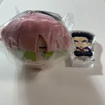 귀멸의 칼날 봉제 인형과 아크릴 피규어 세트