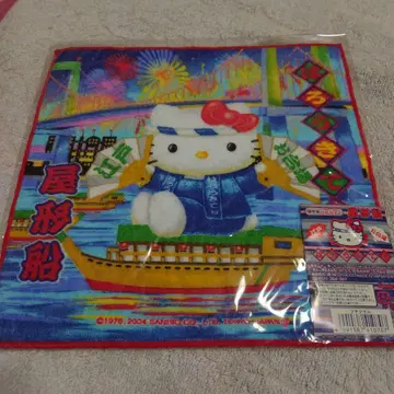 1일까지 가격 인하 헬로키티 에도 오다이바 야카타부네 버전 미니 타월