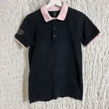 KARLKANI 스톤 라메 피케 셔츠 블랙 S 사이즈