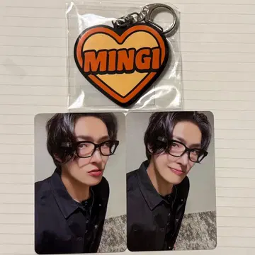 ateez 아치즈 fc 복권 네임 키링 트레이딩 카드 민기