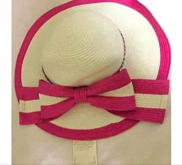 에밀리아 위즈 리본 주얼리 햇 모자 밀짚모자 여성용 핑크