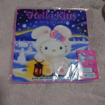 22일까지 가격 인하 홋카이도 한정 헬로키티 눈토끼 프티 타월