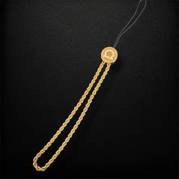 페라가모 Ferragamo 스트랩 키링 참 골드