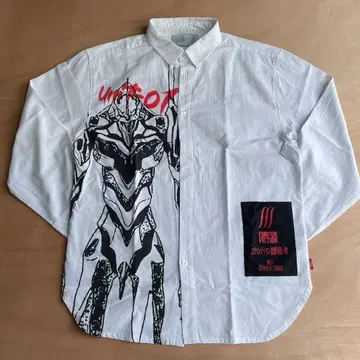 RADIO EVA 프린트 와이셔츠 에반게리온 초호기 L 클리닝