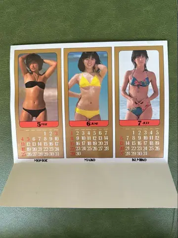 쇼와 55년 명성 부록 아이돌 탁상 달력 쇼와 레트로 초레어