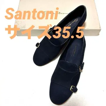 [ 미사용 ] Santoni 더블 몽크 네이비 35.5