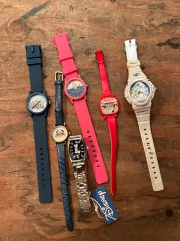 [ 묶음 판매 ] 스누피 디즈니 손목시계 6세트 정크