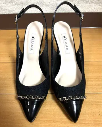 [ DIANA ] 미사용품*백 스트랩 펌프스/뮬 23.5cm
