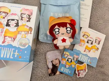 IVE revive petit-ive 리즈 봉제 인형 트레이딩 카드 세트